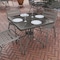 Flash Furniture Barker 31.5'' Silver Square Tempered Glass Metal Table TLH-073A-2-SV-GG - alternate 5